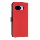For Google Pixel 9a Metal Bow Leather Phone Case with Hand Strap(Red) - 3