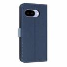For Google Pixel 9a Metal Bow Leather Phone Case with Hand Strap(Dark Blue) - 3