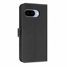 For Google Pixel 9a Metal Bow Leather Phone Case with Hand Strap(Black) - 3