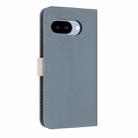 For Google Pixel 9a Metal Bow Leather Phone Case with Hand Strap(Light Blue) - 3