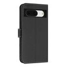 For Google Pixel 8a Metal Bow Leather Phone Case with Hand Strap(Black) - 3