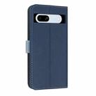 For Google Pixel 7a Metal Bow Leather Phone Case with Hand Strap(Dark Blue) - 3