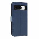 For Google Pixel 8 Metal Bow Leather Phone Case with Hand Strap(Dark Blue) - 3