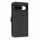 For Google Pixel 8 Metal Bow Leather Phone Case with Hand Strap(Black) - 3