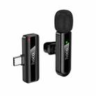 hoco L20 Fair USB-C / Type-C Lavalier Wireless Microphone(Black) - 1