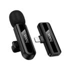 hoco L20 Fair 8 Pin Lavalier Wireless Microphone(Black) - 3