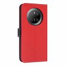 For Huawei Mate 70 Metal Bow Leather Phone Case with Hand Strap(Red) - 3