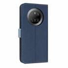 For Huawei Mate 70 Metal Bow Leather Phone Case with Hand Strap(Dark Blue) - 3