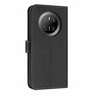 For Huawei Mate 70 Metal Bow Leather Phone Case with Hand Strap(Black) - 3