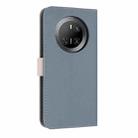 For Huawei Mate 70 Metal Bow Leather Phone Case with Hand Strap(Light Blue) - 3