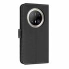 For Huawei Mate 70 Pro Metal Bow Leather Phone Case with Hand Strap(Black) - 3