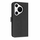 For Huawei Pura 70 Pro Metal Bow Leather Phone Case with Hand Strap(Black) - 3