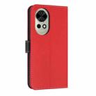 For Huawei nova 12 Pro / 12 Ultra Metal Bow Leather Phone Case with Hand Strap(Red) - 3
