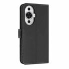 For Huawei nova 12s 4G Global Metal Bow Leather Phone Case with Hand Strap(Black) - 3