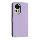 For Huawei nova 12 5G / 13 5G Metal Bow Leather Phone Case with Hand Strap(Purple) - 3