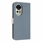 For Huawei nova 12 5G / 13 5G Metal Bow Leather Phone Case with Hand Strap(Light Blue) - 3