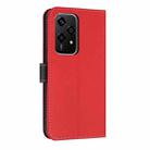 For Honor 200 Lite Global Metal Bow Leather Phone Case with Hand Strap(Red) - 3
