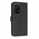 For Honor 200 Lite Global Metal Bow Leather Phone Case with Hand Strap(Black) - 3
