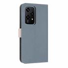 For Honor 200 Lite Global Metal Bow Leather Phone Case with Hand Strap(Light Blue) - 3
