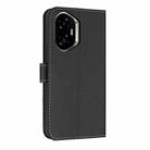 For Honor 300 5G Metal Bow Leather Phone Case with Hand Strap(Black) - 3