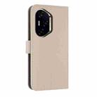 For Honor 300 Pro 5G / 300 Ultra 5G Metal Bow Leather Phone Case with Hand Strap(Apricot) - 3