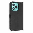 For Honor 400 Lite Global Metal Bow Leather Phone Case with Hand Strap(Black) - 3