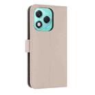 For Honor 400 Lite Global Metal Bow Leather Phone Case with Hand Strap(Apricot) - 3