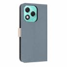 For Honor 400 Lite Global Metal Bow Leather Phone Case with Hand Strap(Light Blue) - 3