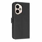 For Honor 400 5G Global Metal Bow Leather Phone Case with Hand Strap(Black) - 3