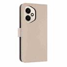 For Honor 400 5G Global Metal Bow Leather Phone Case with Hand Strap(Apricot) - 3