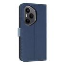 For Honor 400 Pro 5G Global Metal Bow Leather Phone Case with Hand Strap(Dark Blue) - 3
