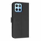 For Honor X8 5G Global Metal Bow Leather Phone Case with Hand Strap(Black) - 3