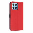 For Honor X8b 4G Global Metal Bow Leather Phone Case with Hand Strap(Red) - 3