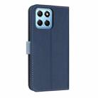 For Honor X8b 4G Global Metal Bow Leather Phone Case with Hand Strap(Dark Blue) - 3