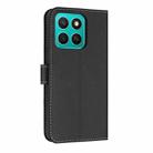 For Honor X8c 4G Global Metal Bow Leather Phone Case with Hand Strap(Black) - 3