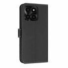 For Honor X6c 4G Metal Bow Leather Phone Case with Hand Strap(Black) - 3
