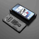 For Nothing Phone 3a Metal Kickstand TPU Hybrid PC Phone Case(Black) - 2
