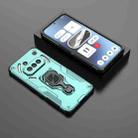For Nothing Phone 3a Metal Kickstand TPU Hybrid PC Phone Case(Green) - 2