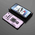 For Nothing Phone 3a Metal Kickstand TPU Hybrid PC Phone Case(Purple) - 2