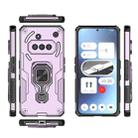 For Nothing Phone 3a Metal Kickstand TPU Hybrid PC Phone Case(Purple) - 3