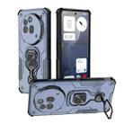 For Nothing Phone 3a Pro Metal Kickstand TPU Hybrid PC Phone Case(Blue) - 1
