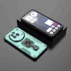 For Nothing Phone 3a Pro Metal Kickstand TPU Hybrid PC Phone Case(Green) - 2