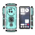 For Nothing Phone 3a Pro Metal Kickstand TPU Hybrid PC Phone Case(Green) - 3