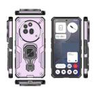 For Nothing Phone 3a Pro Metal Kickstand TPU Hybrid PC Phone Case(Purple) - 3