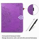 For iPad 2 / 3 / 4 Halfway Mandala Embossing Pattern Horizontal Flip PU Leather Case with Card Slots & Holder(Purple) - 7