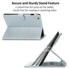 For iPad 2 / 3 / 4 Halfway Mandala Embossing Pattern Horizontal Flip PU Leather Case with Card Slots & Holder(Silver) - 2