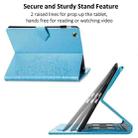 For iPad 2 / 3 / 4 Halfway Mandala Embossing Pattern Horizontal Flip PU Leather Case with Card Slots & Holder(Blue) - 3