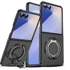 For Samsung Galaxy Z Flip7 5G Sliding Camshield Ring Holder Phone Case(Black) - 1