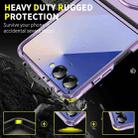 For Samsung Galaxy Z Flip7 5G Sliding Camshield Ring Holder Phone Case(Purple) - 2