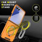 For Samsung Galaxy Z Flip7 5G Sliding Camshield Ring Holder Phone Case(Orange) - 2
